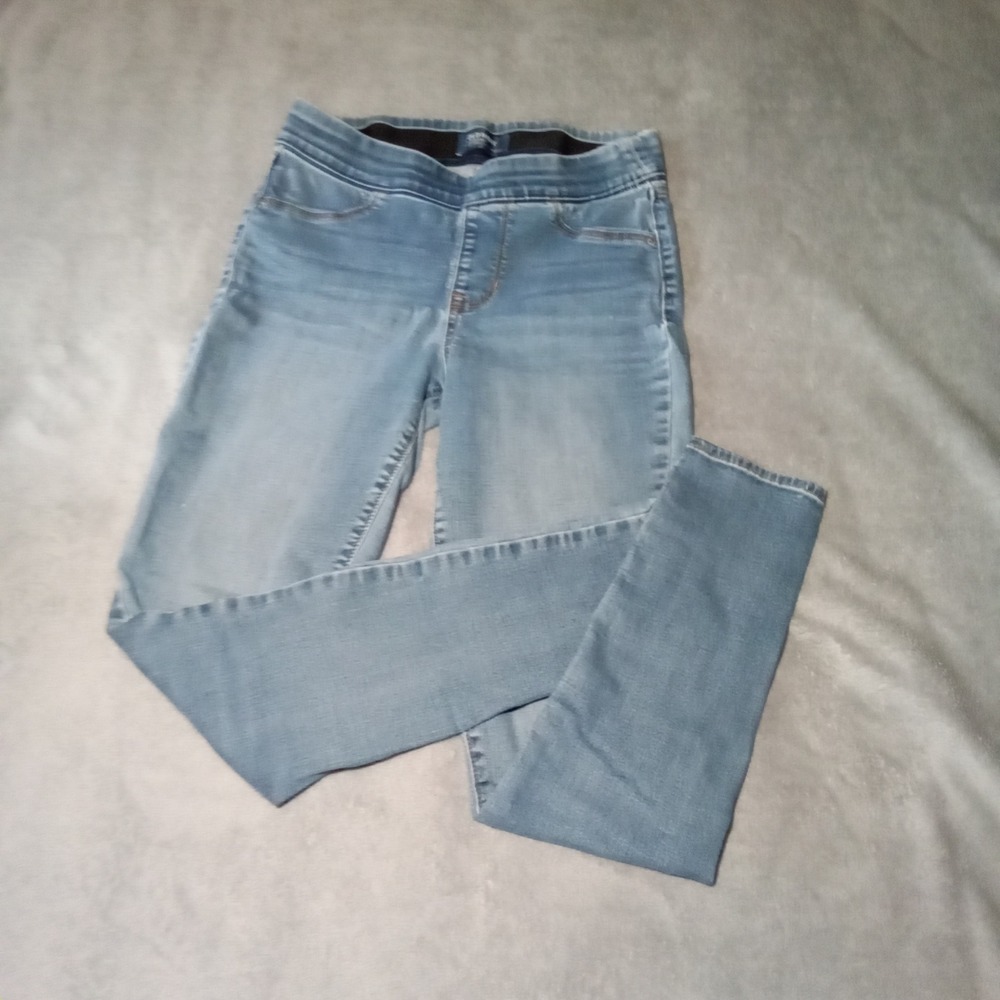 Old Navy Rockstar Mid-Rise Skinny Jeggings Light Wash Blue Women 8 Regular